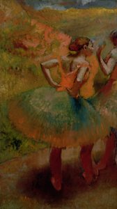 Yeşil Etek Giyen Dansçılar, 1895 dolayları by Edgar Degas